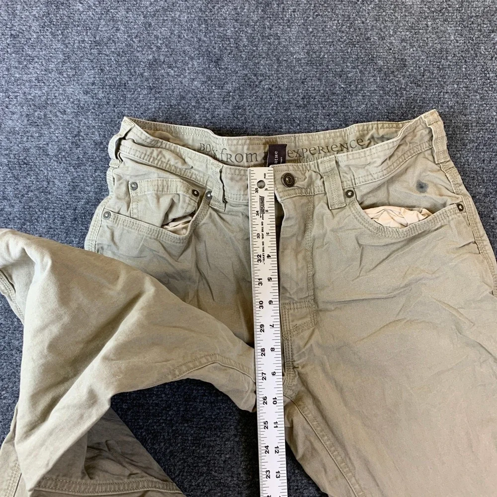 Prana Carpenter Pants Mens 32x30 Khaki Flannel Lined Insulated Workwear Gorpcore